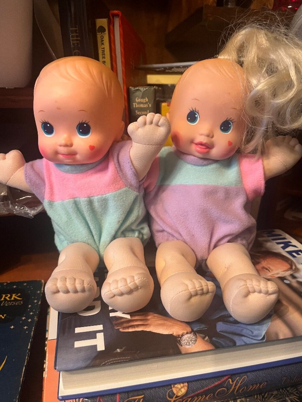 Lot of 2 Vintage Mattel It's a Girl & It's a Boy Dolls